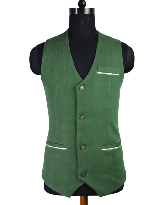 Hand Crafted Eco Friendly Handwoven Selvedge Denim Waistcoat for men