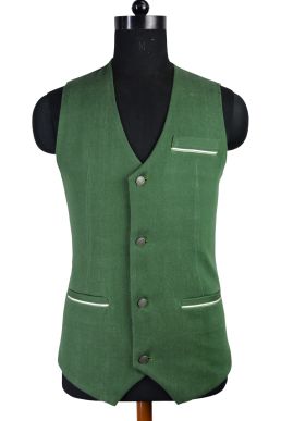 Hand Crafted Eco Friendly Handwoven Selvedge Denim Waistcoat for men