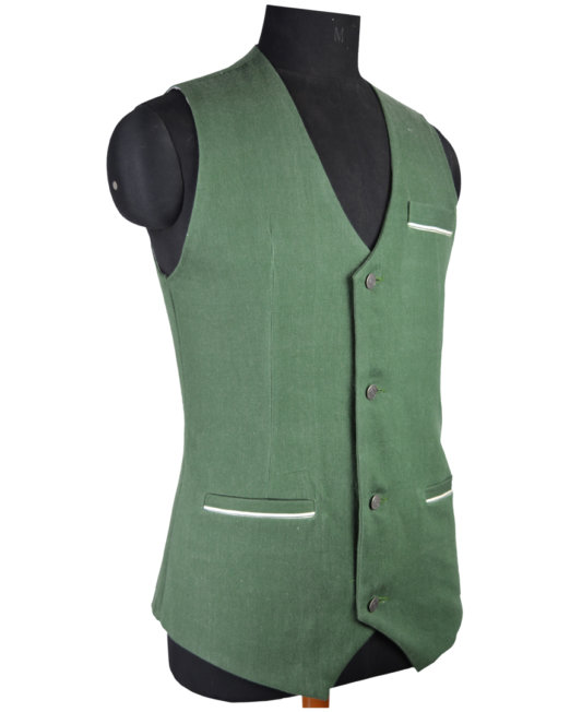 Hand Crafted Eco Friendly Handwoven Selvedge Denim Waistcoat for men