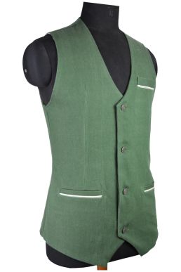 Hand Crafted Eco Friendly Handwoven Selvedge Denim Waistcoat for men