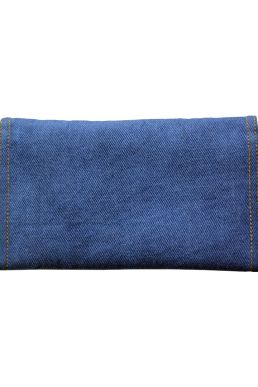 Hand-stitched Handloom Denim Wallet – Royal Blue